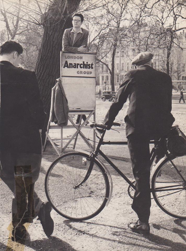 1952 at "speakers corner"in Hyde Park, London.